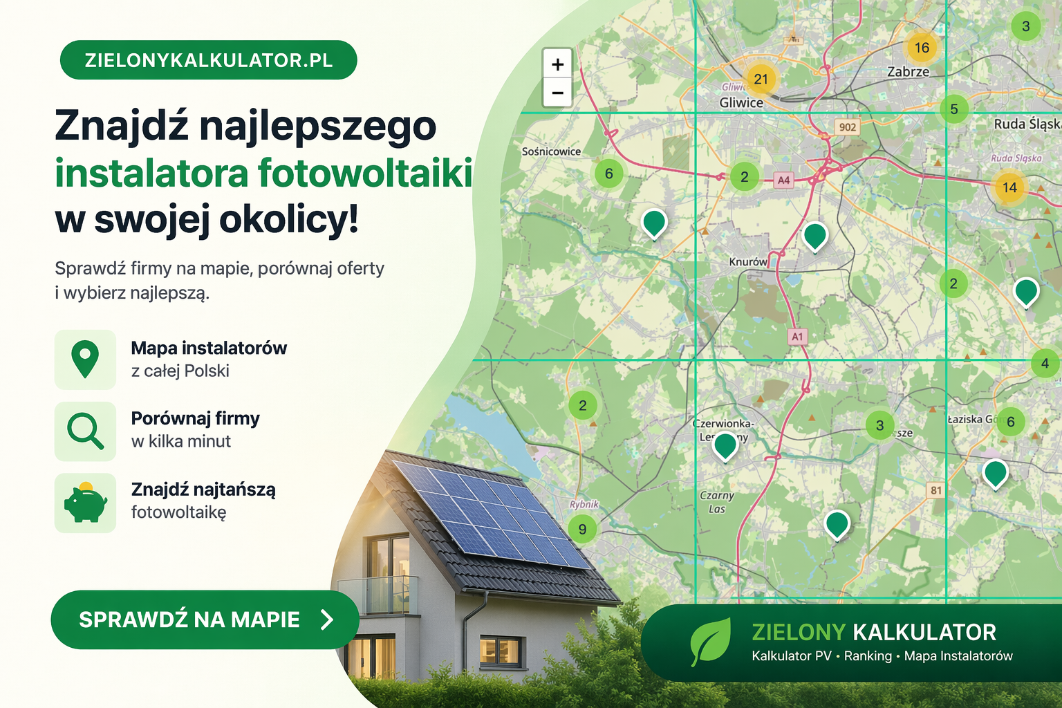 Znajdź najlepszego instalatora fotowoltaiki w swojej okolicy – sprawdź na mapie